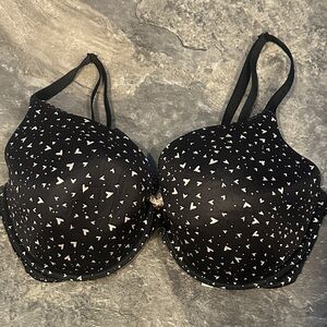 Victoria's Secret Black and White Heart Pattern Bra